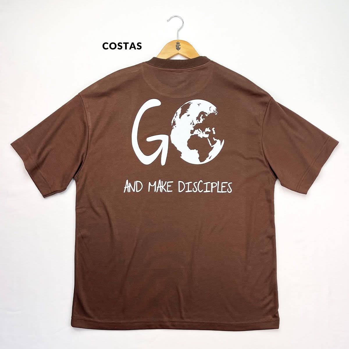 Oversized Marrom Full Go And Make Disciples