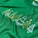 Camiseta Masculina Verde Árvores Natal