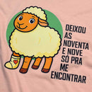 T-Shirt Infantil Salmão Ovelha Deixou As Noventa E Nove