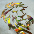 Moletom Off White Aplique Leão Dourado