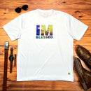 Camiseta Masculina Branca Aplique Camaleão IM Blessed