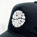 Boné Preto Jesus Saves