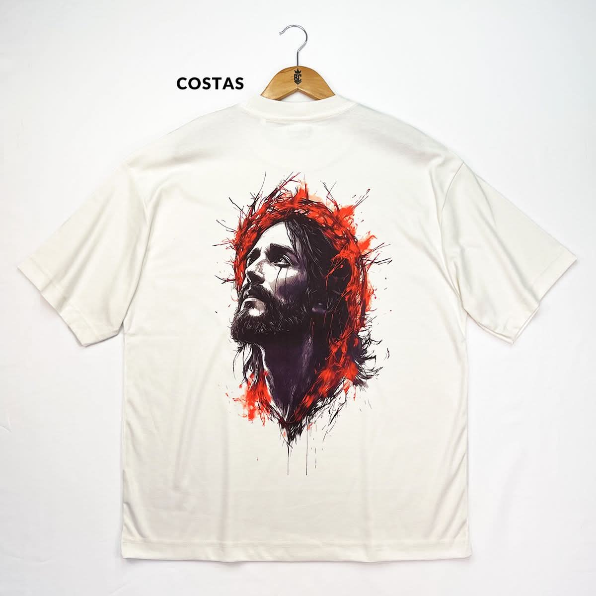 Oversized Off White Full Jesus Chorou