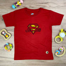 T-Shirt Infantil Vermelha Jesus Superman
