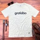 Camiseta Masculina Off White Gratidão