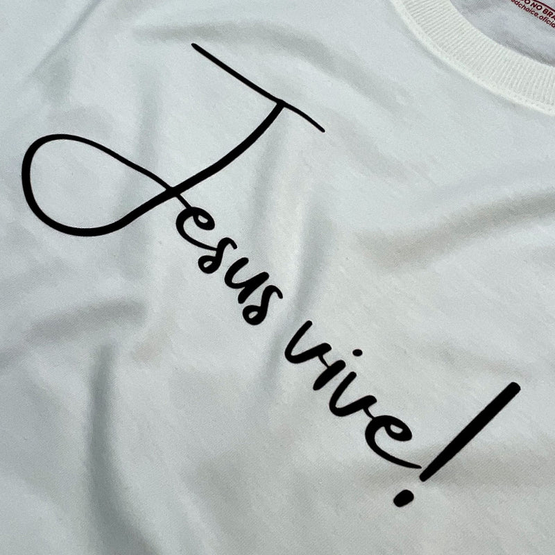 Camiseta Masculina Off White Jesus Vive!