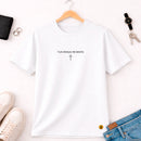 Camiseta Masculina Branca Tua Graça Me Basta