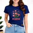 Camiseta Feminina Azul Sempre Isaías 40:8