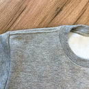 Moletom Cinza Aplique Leão dourado