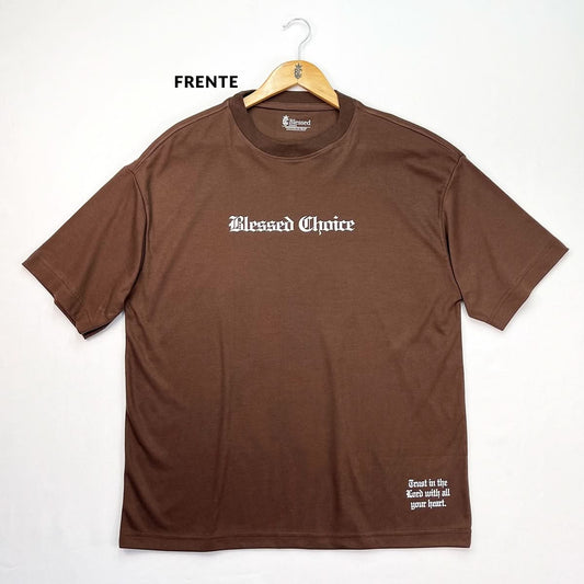 Oversized Marrom Blessed Choice
