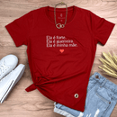 Camiseta Feminina Vermelha Ela é Forte