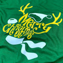 Camiseta Feminina Verde Rena Merry Christmas