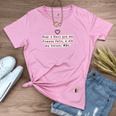 Camiseta Feminina Rosa Pedi a Deus