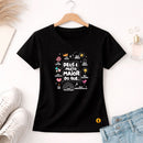 Camiseta Feminina  Preta Deus é Muito Maior 