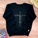 Moletom Preto Jesus Strass