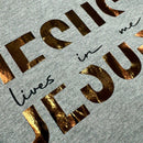 Moletom Cinza Jesus Lives in Me