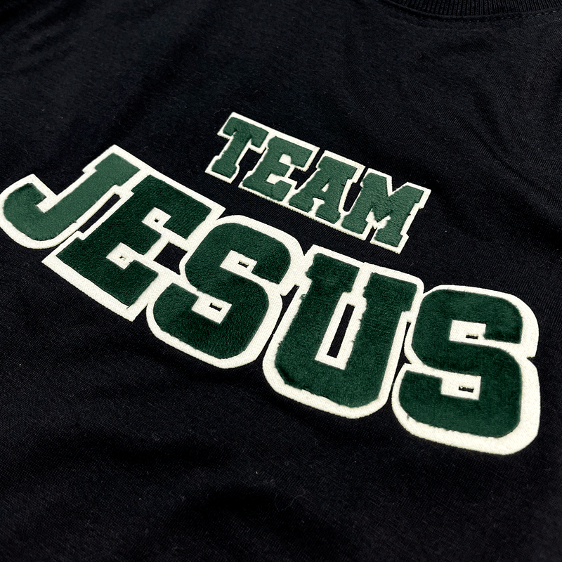 T-Shirt Infantil Preta Team Jesus