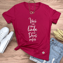 Camiseta Feminina Pink Você é Uma Ideia Linda