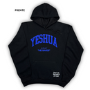 Moletom Canguru Com Capuz Preto Yeshua He Saves