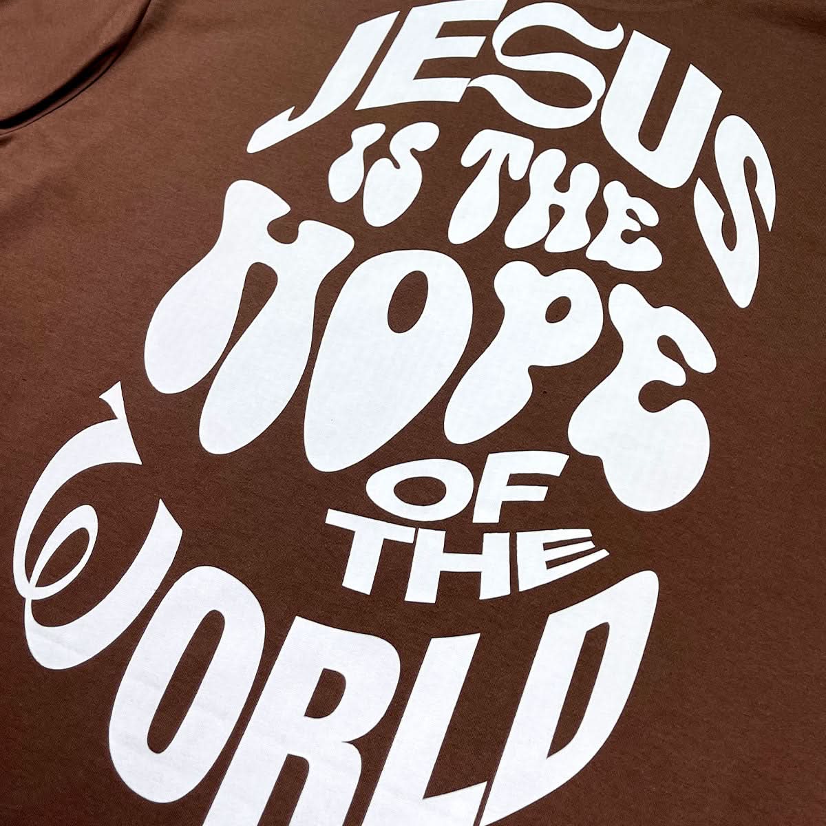 Oversized Marrom Full Jesus Is The Hope