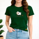 Camiseta Feminina Verde Encontrada Ovelha