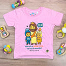 T-Shirt Infantil Rosa Seja Sal e Luz