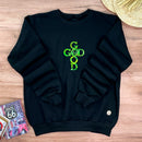 Moletom Preto God is Good Cruz