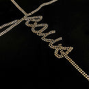 Camiseta Feminina Preta Jesus Strass