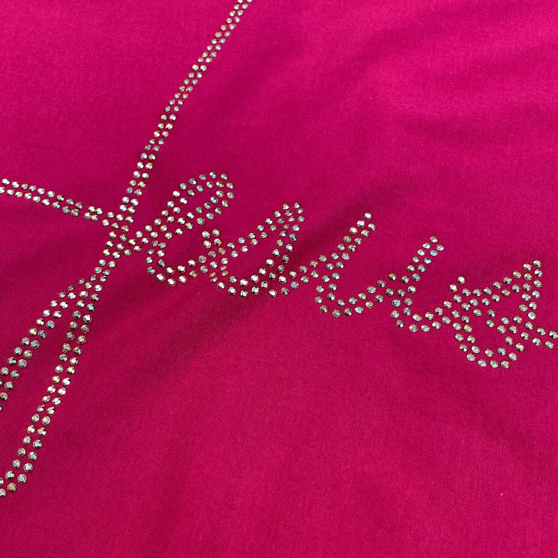 Camiseta Feminina Pink Jesus Strass