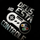 T-Shirt Infantil Preta Deus Está No Controle