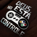 T-Shirt Infantil Marrom Deus Está No Controle
