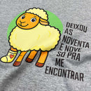 T-Shirt Infantil Cinza Ovelha Deixou As Noventa E Nove