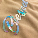 Moletom Caqui Blessed Holográfico