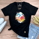 Camiseta Feminina Preta Mãe de Dois