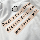 Camiseta Feminina Branca Pedi a Deus