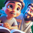 T-Shirt Infantil Verde Amigo Jesus