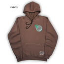 Moletom Canguru Com Capuz Marrom Ide Por Todo Mundo