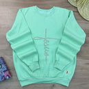 Moletom Menta Jesus Strass