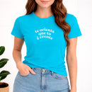 Camiseta Feminina Turquesa Te Orienta Que tu é Crente