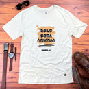 Camiseta Masculina Off White Deus Está Conosco
