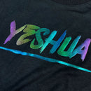 Camiseta Masculina Preta Aplique Camaleão Yeshua