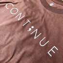 Camiseta Masculina Marrom Continue