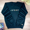 Moletom Preto Aplique J.E.S.U.S