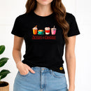 Camiseta Feminina Preta Jesus & Coffee