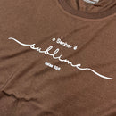 Camiseta Feminina Marrom O Senhor É Sublime