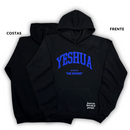 Moletom Canguru Com Capuz Preto Yeshua He Saves