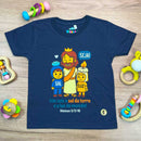 T-Shirt Infantil Azul Seja Sal e Luz