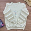 Moletom Off White Aplique Cruz Jesus