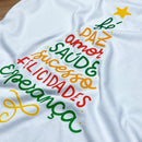 Camiseta Feminina Branca Árvore Fé Paz Colors