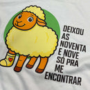 T-Shirt Infantil Off White Ovelha Deixou As Noventa E Nove
